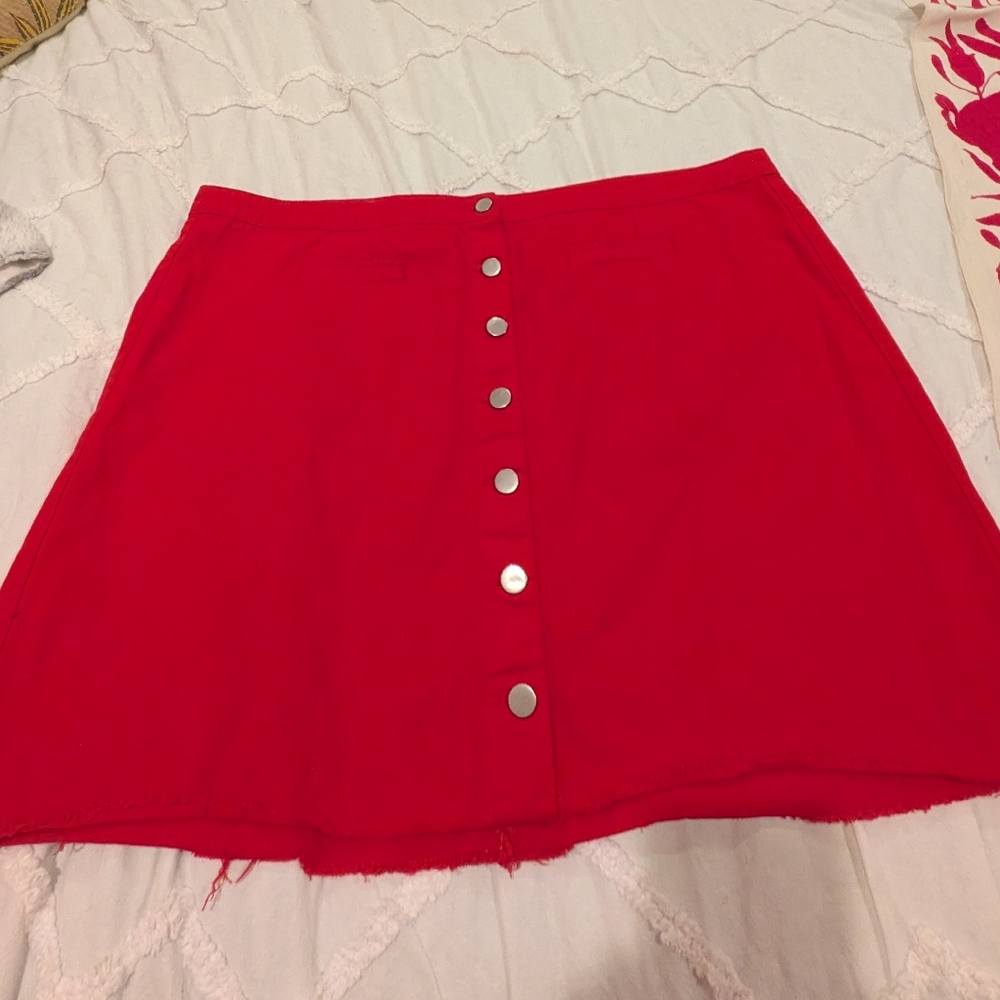 Charlotte Russe Snap-Front Women's Denim Skirt - 2X